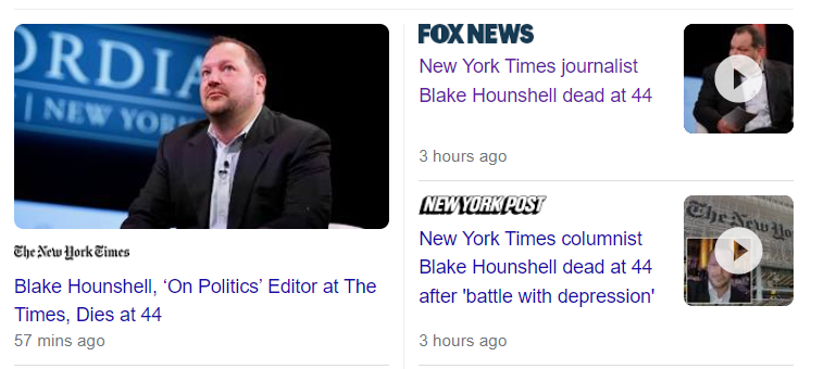 New York Times columnist Blake Hounshell dead at 44 after ‘battle with ...