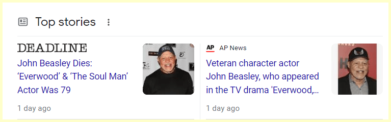 John Beasley, character actor who starred in ‘Everwood,’ ‘The Soul Man ...